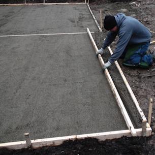 laying a patio